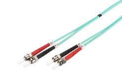 FO patch cord, duplex, ST to ST