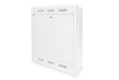 Flush mount wall mounting cabinet, tilt-out
