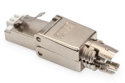CAT 6A tool-less connector, AWG 22-27, metal latch