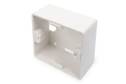 Surface mount box for faceplates
