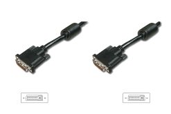 DVI connection cable, DVI(24+1), 2x ferrit