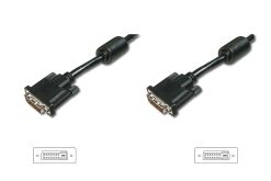 DVI connection cable, DVI(24+1), 2x ferrit