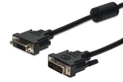 DVI extension cable, DVI(24+1), 2x ferrit