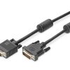DVI adapter cable, DVI(24+5) - HD15, 2x ferrit