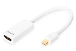 DisplayPort adapter cable, mini DP - HDMI type A
