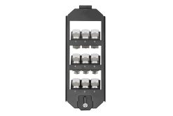 Frame set, 3-level for 9x Keystone Jacks