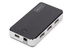 USB 2.0 Hub 7-port, 7x USB A/F, 1x USB mini