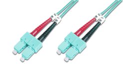 FO patch cord, duplex, SC to SC