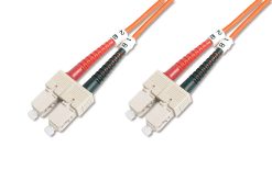 FO patch cord, duplex, SC to SC