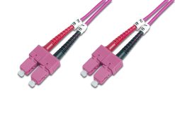 FO patch cord, duplex, SC to SC