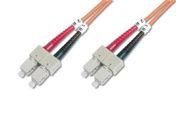 FO patch cord, duplex, SC to SC