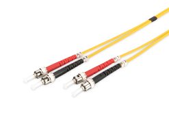 FO patch cord, duplex, ST to ST
