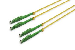 FO patch cord, LSH (APC) to LSH (APC), duplex