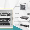 10 inch network bundle, including 6U cabinet, grey