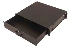 2U lockable drawer with handle
