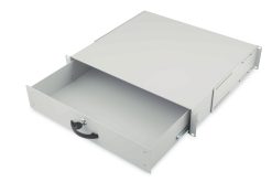 2U lockable drawer with handle