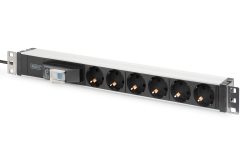 DIGITUS 1U Aluminum PDU, rackmountable