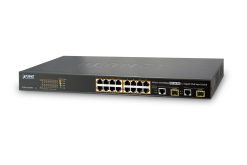 PLANET managed Fast Ethernet PoE Switch