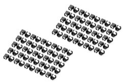 Kleurclips voor patchkabels - zwart