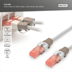 Color clips for Patch cable - Brown - Afbeelding 6