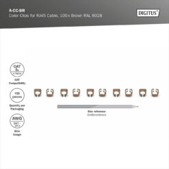 Color clips for Patch cable - Brown - Afbeelding 7