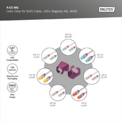 Color clips for Patch cable - Magenta - Afbeelding 6