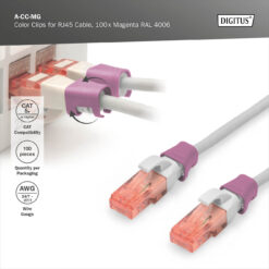 Color clips for Patch cable - Magenta - Afbeelding 7