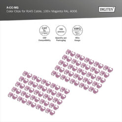 Color clips for Patch cable - Magenta - Afbeelding 8