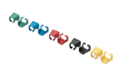 Alternative view of Kleurclips voor patchkabels - gemengd (20 elk in rood, groen, blauw, geel, zwart)