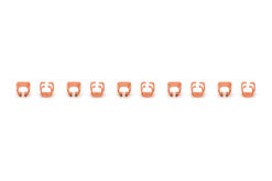 Color clips for Patch cable - Orange - Afbeelding 3