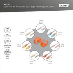 Color clips for Patch cable - Orange - Afbeelding 6
