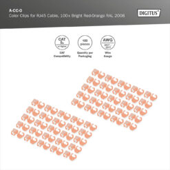 Color clips for Patch cable - Orange - Afbeelding 8