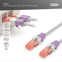 Color clips for Patch cable - Violet - Afbeelding 7