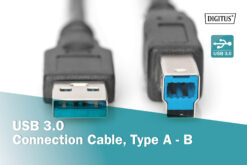 USB-A - USB-B aansluitkabel, 1,8 m - Afbeelding 3