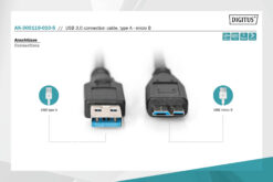 USB-A - Micro-B aansluitkabel, 1m - Afbeelding 3