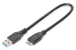 USB-A - Micro-B aansluitkabel, 0,25 m