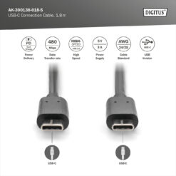 USB-C aansluitkabel, USB-C - USB-C - Afbeelding 6