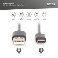 USB-C aansluitkabel, USB-A - USB-C - Afbeelding 5