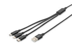 3-in-1 USB-oplaadkabel, 1m