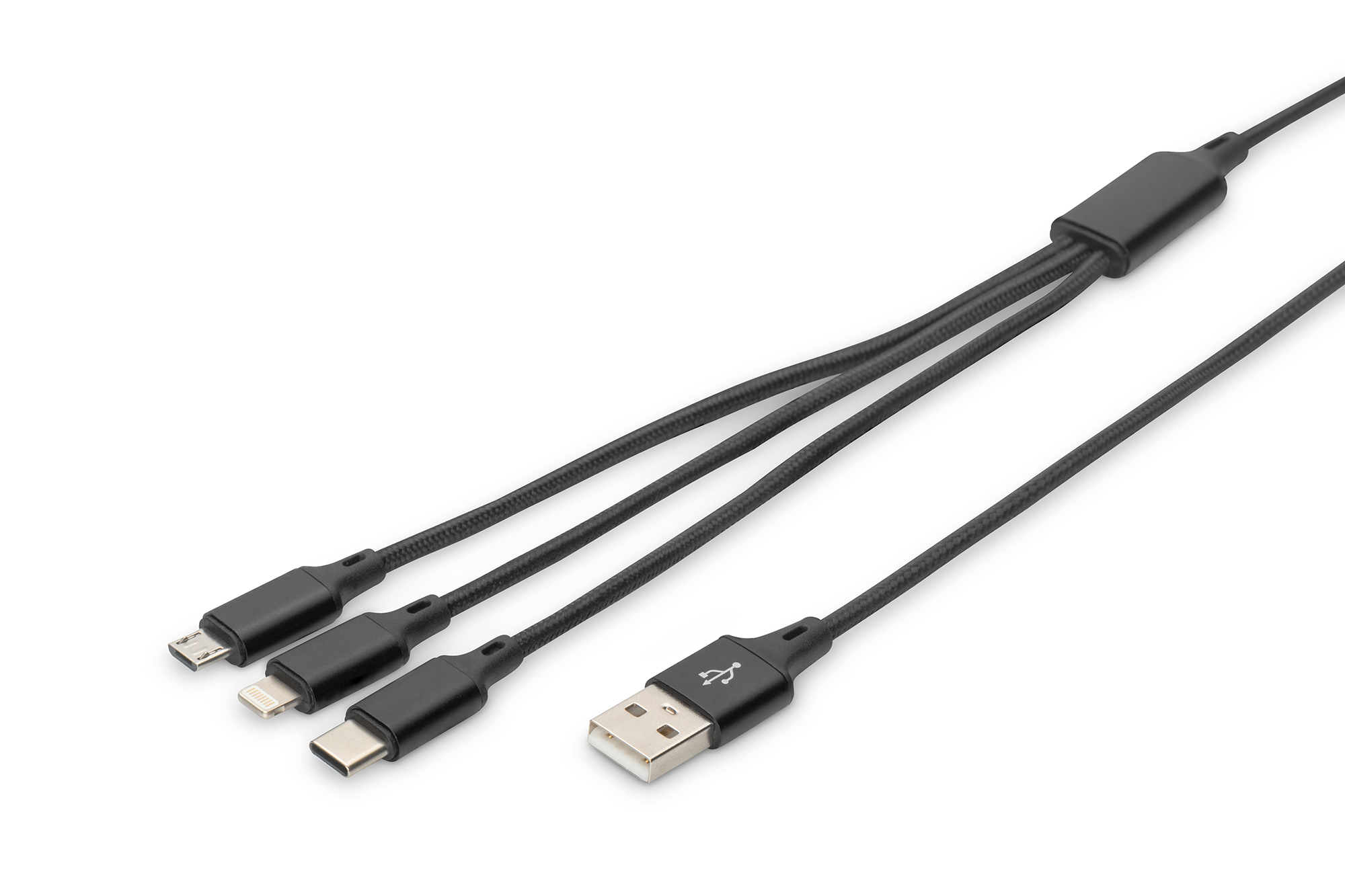 3-in-1 USB-oplaadkabel, 1m