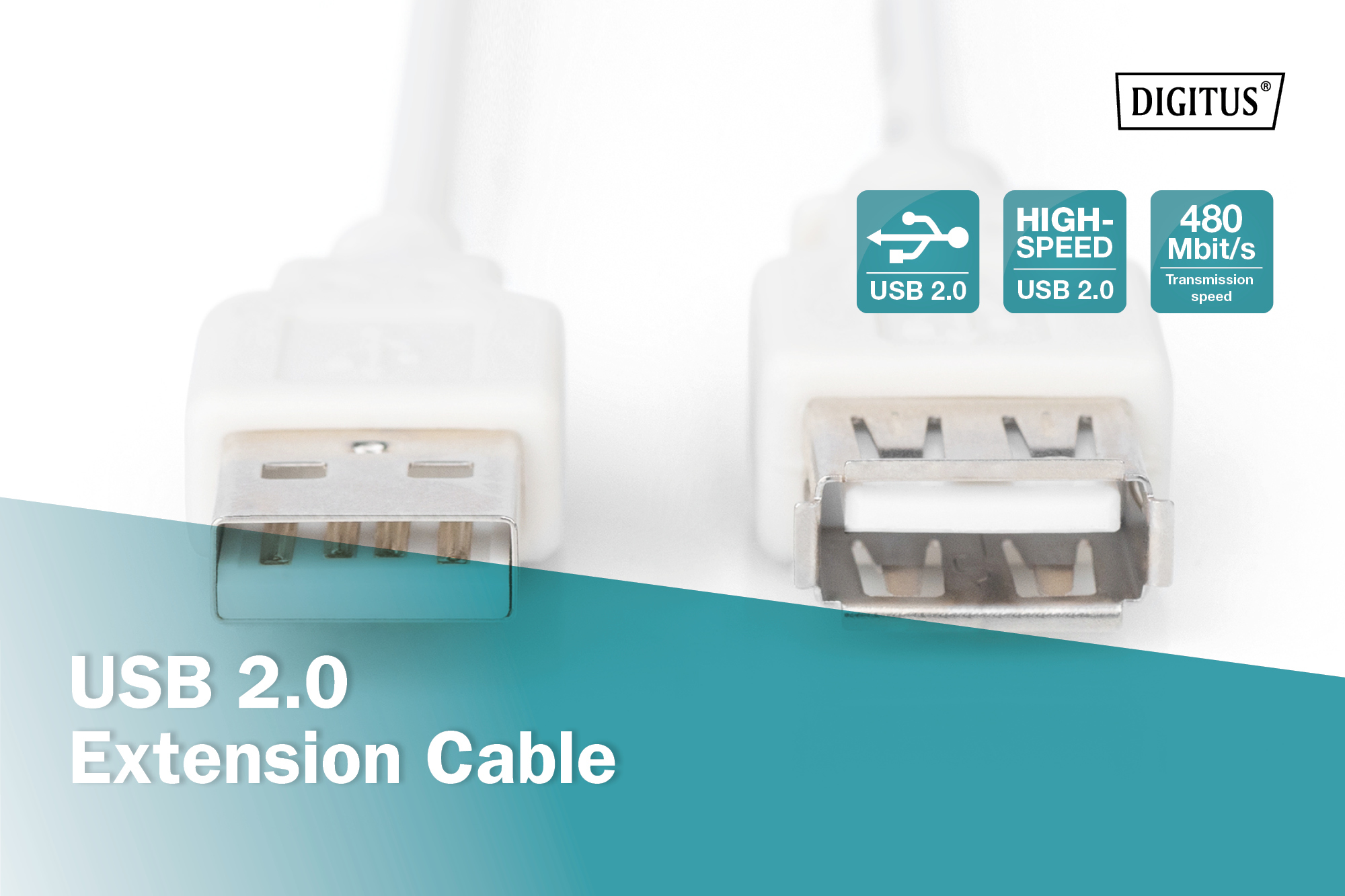 USB-A-verlengkabel, 1,8 m - Afbeelding 3
