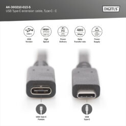 USB-C verlengkabel, USB-C - USB-C - Afbeelding 8