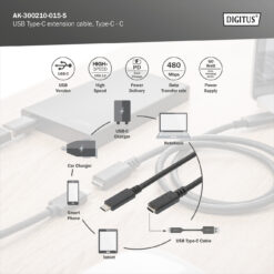 USB-C verlengkabel, USB-C - USB-C - Afbeelding 9