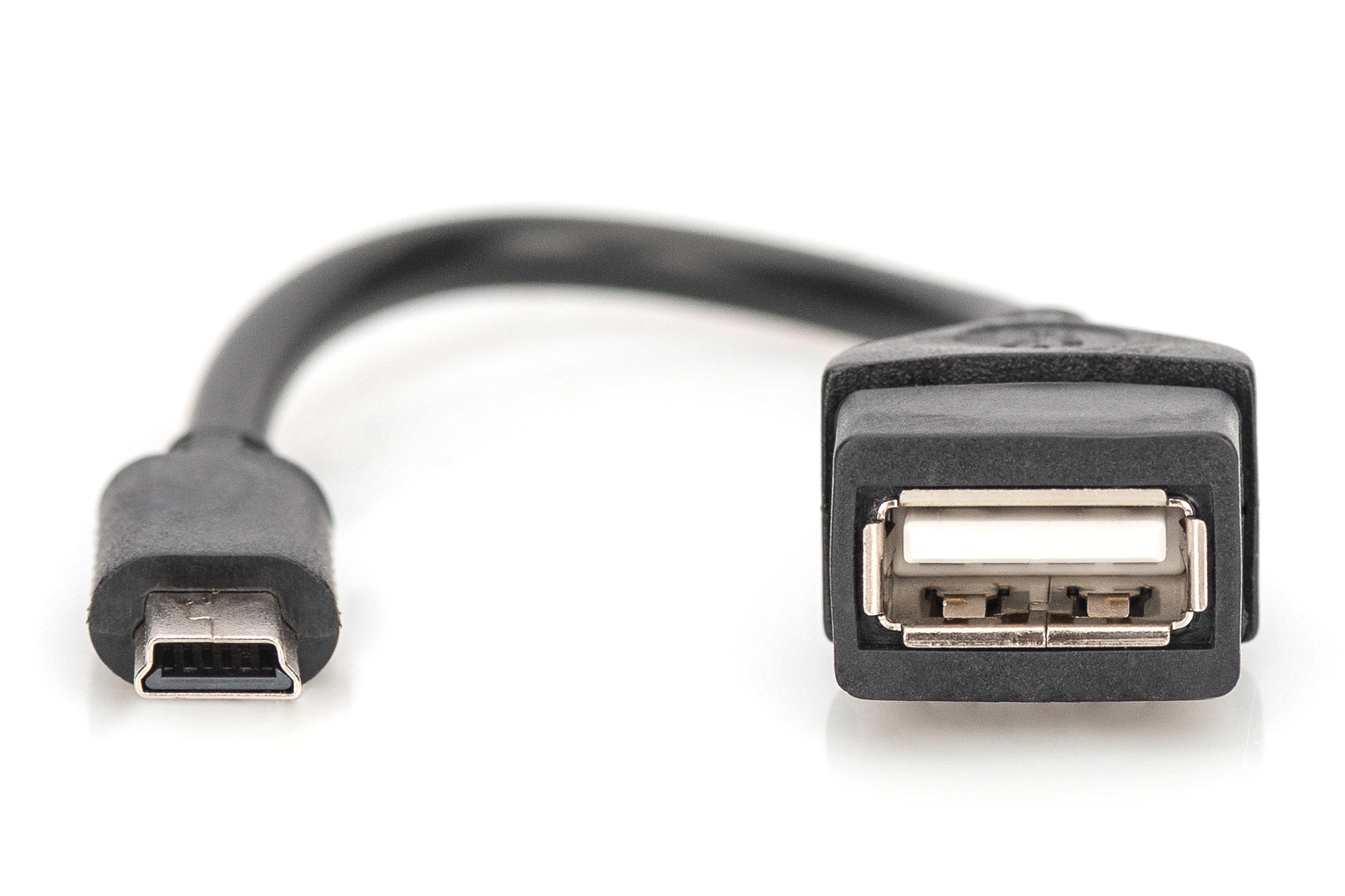 USB mini-B - USB-A-adapter/-omzetter, OTG, 0,2 m - Afbeelding 2
