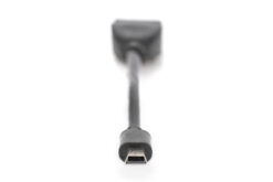 USB mini-B - USB-A-adapter/-omzetter, OTG, 0,2 m - Afbeelding 3