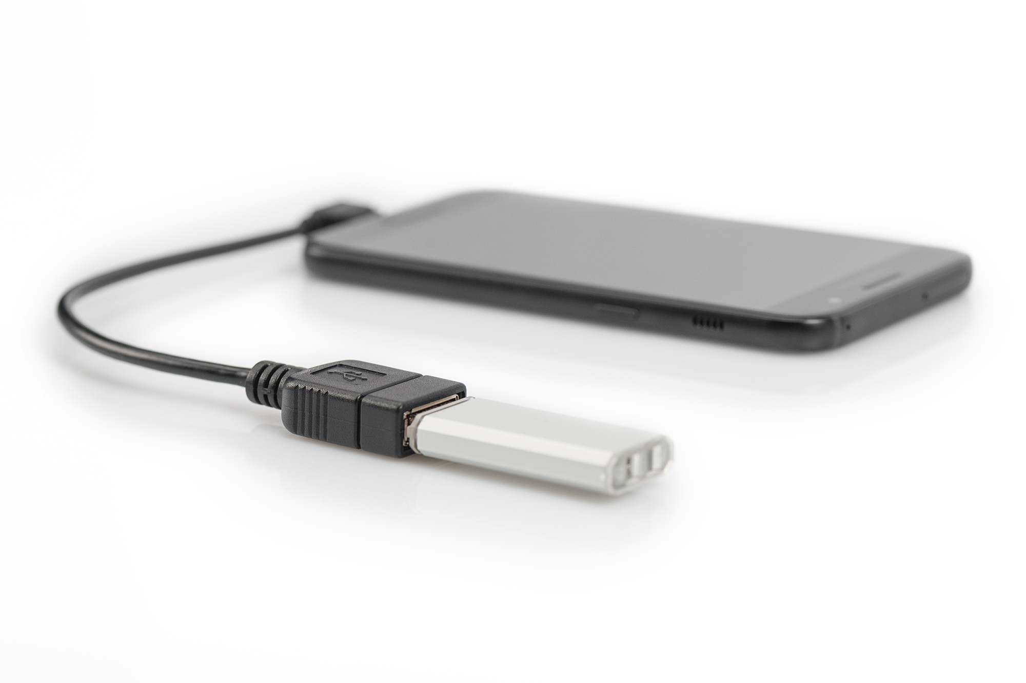 USB Micro-B - USB-A-adapter/-omzetter, OTG, 0,15 m - Afbeelding 5