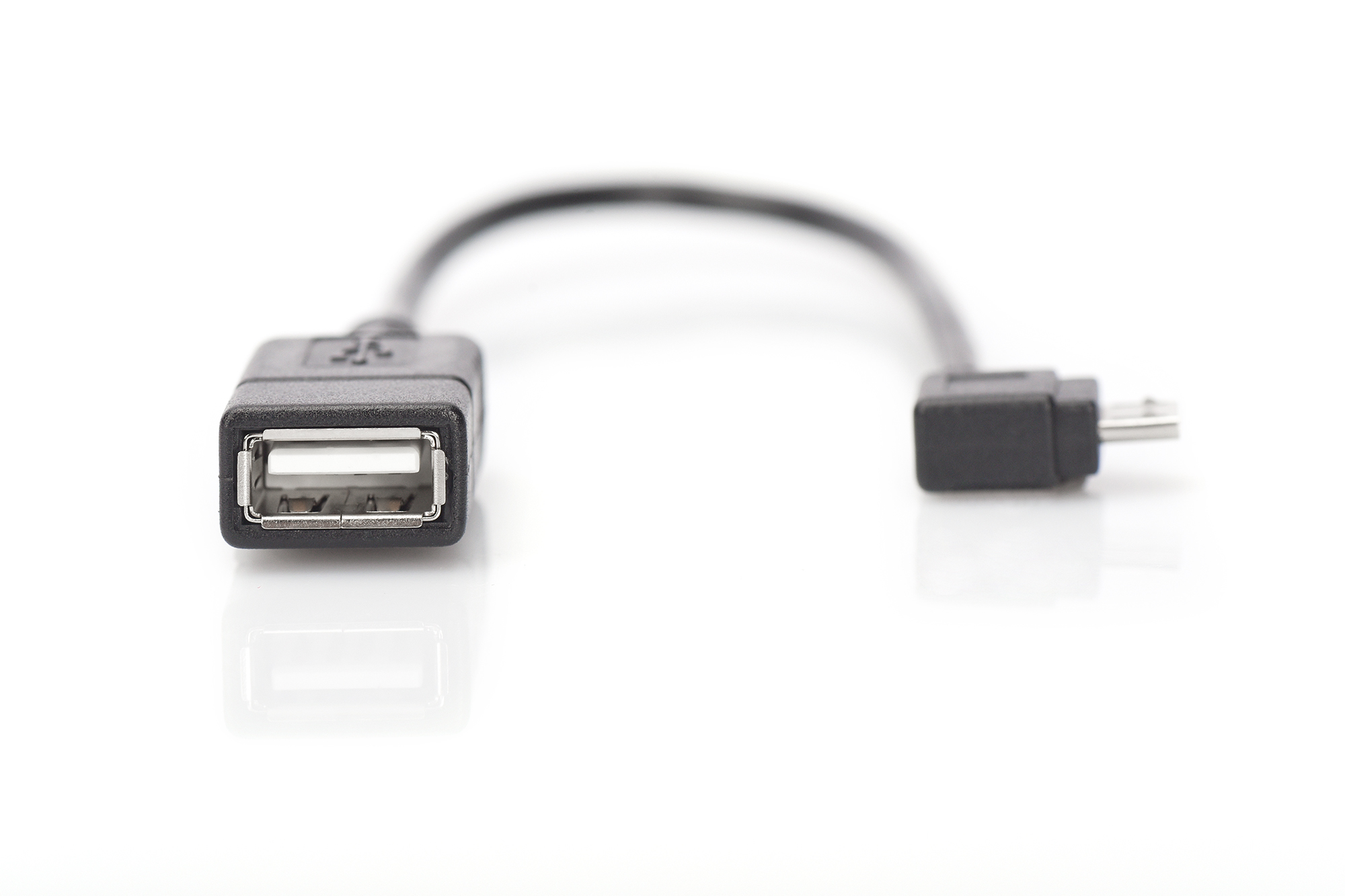 USB Micro-B - USB-A-adapter/-omzetter, OTG, 0,15 m - Afbeelding 2