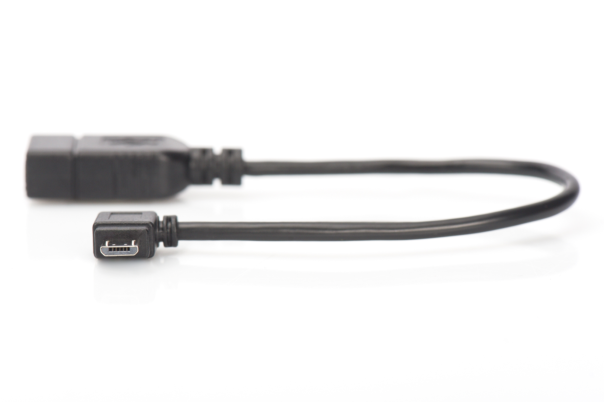 USB Micro-B - USB-A-adapter/-omzetter, OTG, 0,15 m - Afbeelding 3