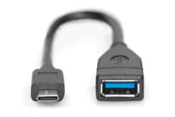 USB-C - USB-A-adapter/-omzetter, OTG, 0,15 m - Afbeelding 3
