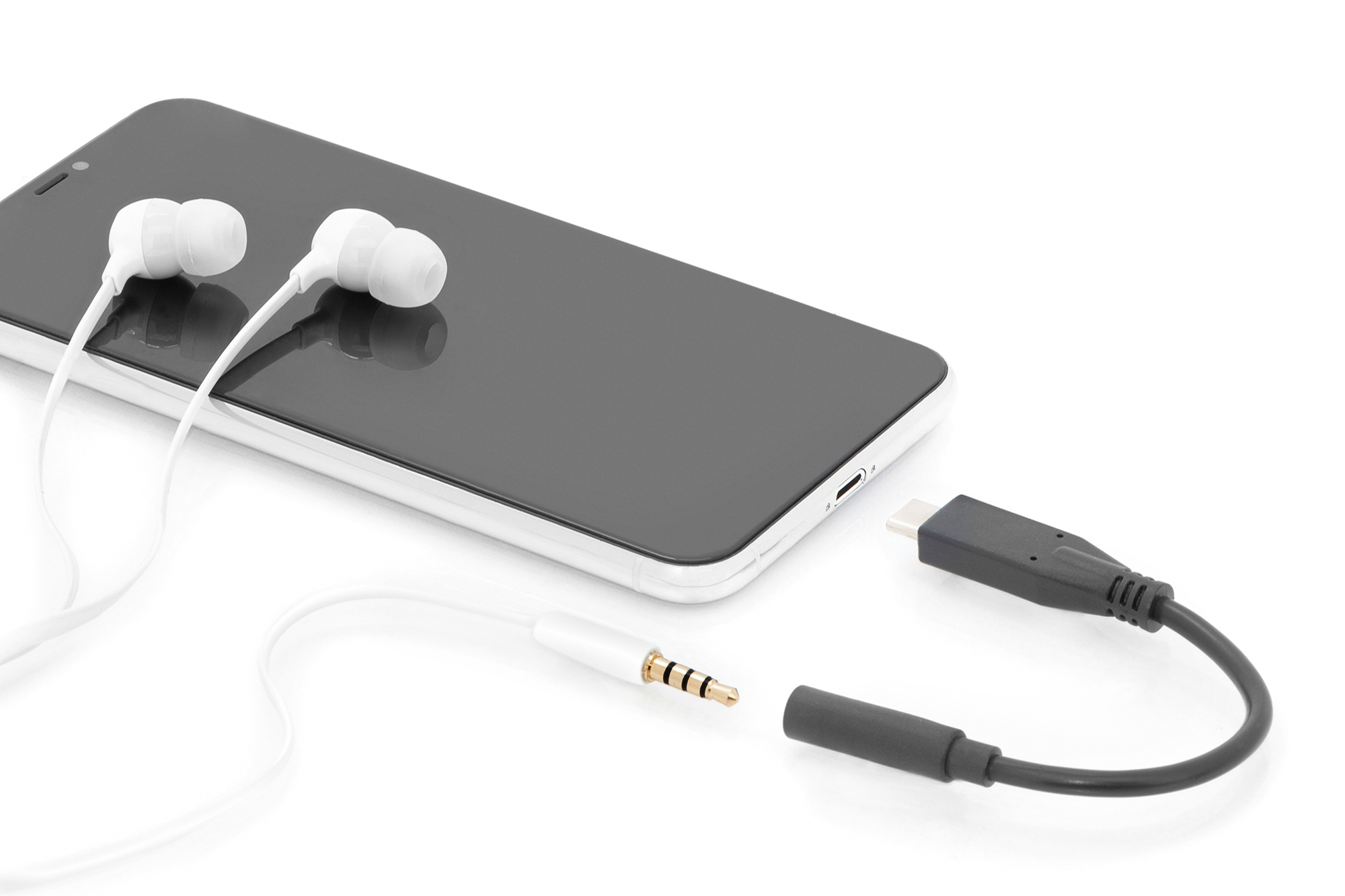 USB-C audio-adapter/-omzetter, USB-C-stekker - 3,5 mm stekker/contactdoos - Afbeelding 3